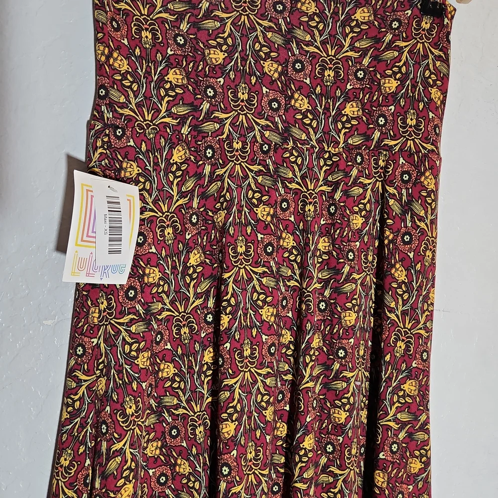 LULAROE XS Floral Patterned Maxi Skirt - Picture 4 of 7